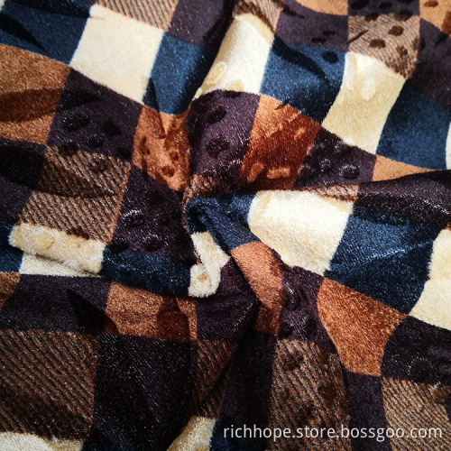 African Warp Velvet Wholesales Cheap Polyester Calico Fabric